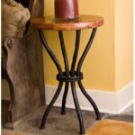contemporary wrought iron woodland accent table with round top twi west elm floor pillow metal tray coffee sofa end tables drawers pier cushions counter lamp white wicker and 150x150