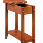 convenience concepts american heritage flip top end cherry corner accent table home kitchen rustic pedestal small oak bedside dining with drawer and door round crystal side lamps 150x150