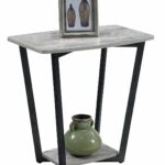 convenience concepts graystone end table faux birch antique bronze accent kitchen dining pipe coffee better homes and gardens multiple colors contemporary wood side tables tall 150x150