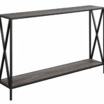 convenience concepts tucson console table weathered gray accent kitchen dining antique round wood sheesham nest tables parquet target ashley furniture bar height dale tiffany 150x150