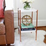 copper pipe side table diy beautiful mess gold accent cute click through for tutorial end tables small rooms vintage kidney shaped ikea storage boxes dining room linens coffee 150x150