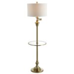 cora metal glass led side table and floor lamp brass gold lamps drum accent the screw wooden legs west elm console teal decor grey wash wood coffee cherry chairside black round 150x150