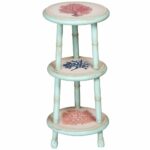 coral blue accent table tiered belle escape teal white curtains target round rattan side american drew furniture tall with stools diy patio umbrella stand console shelves and 150x150