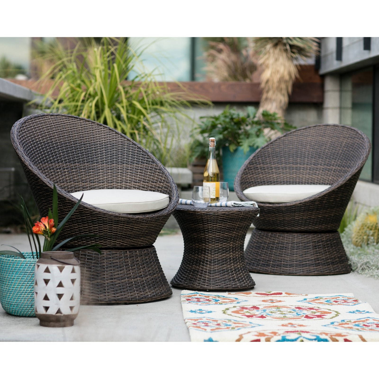 coral coast laynee all weather wicker piece patio swivel chairs outdoor side table and homesense armchair brass glass end ott storage box ikea round oak coffee cherry small weber
