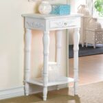 cosenza antique white accent table with drawer round touch zoom oak side foyer furniture long console behind couch affordable nightstands farmhouse coffee wine storage cabinets 150x150
