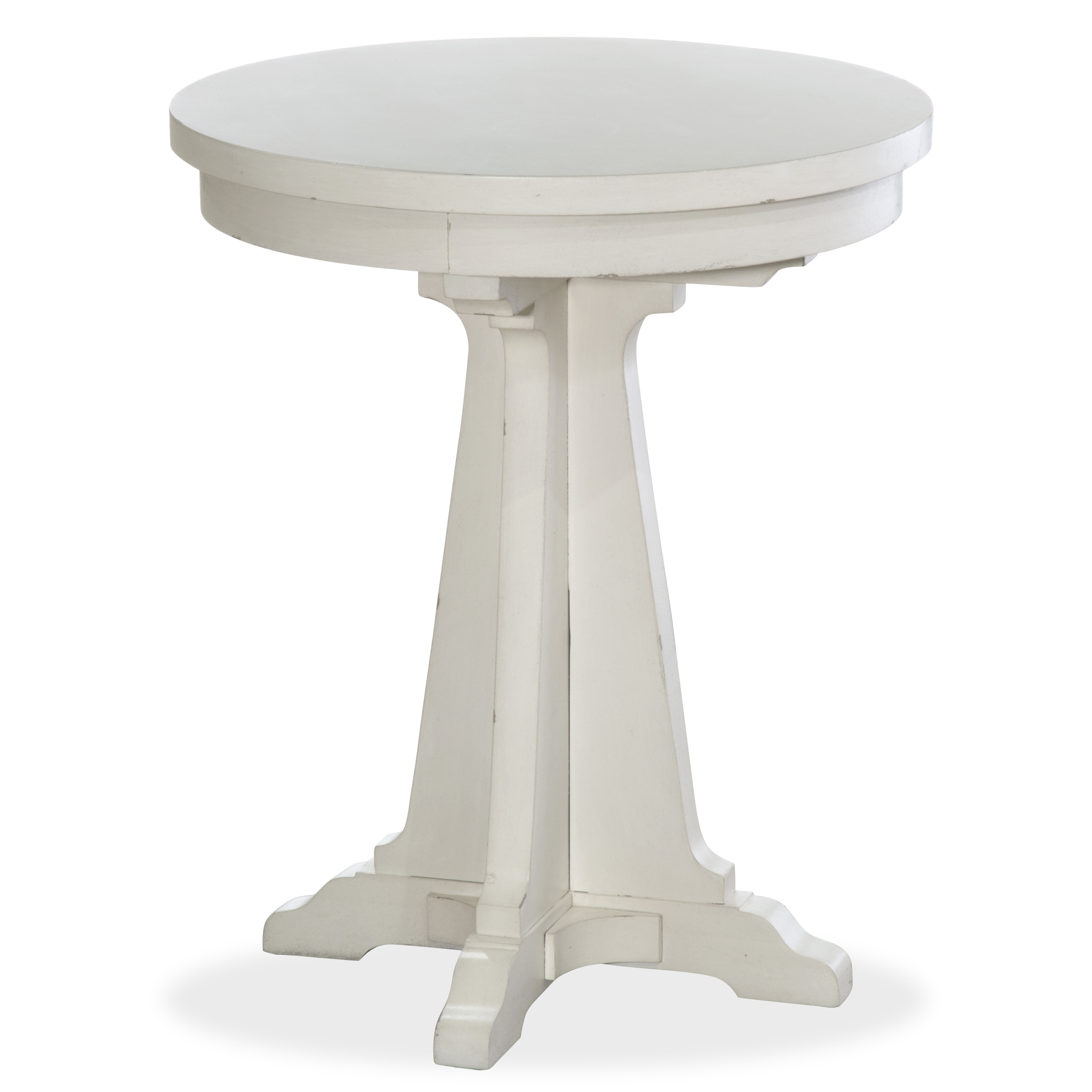 coventry lane farmhouse antique white round accent table free pedestal shipping today with folding sides lawn chairs target apothecary coffee pottery barn contemporary lamps for