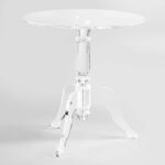 crafted crystal clear acrylic with curvy legs our queen anne accent table style side versatile for any room pair one chairs the outdoor beverage cooler illusion green furniture 150x150