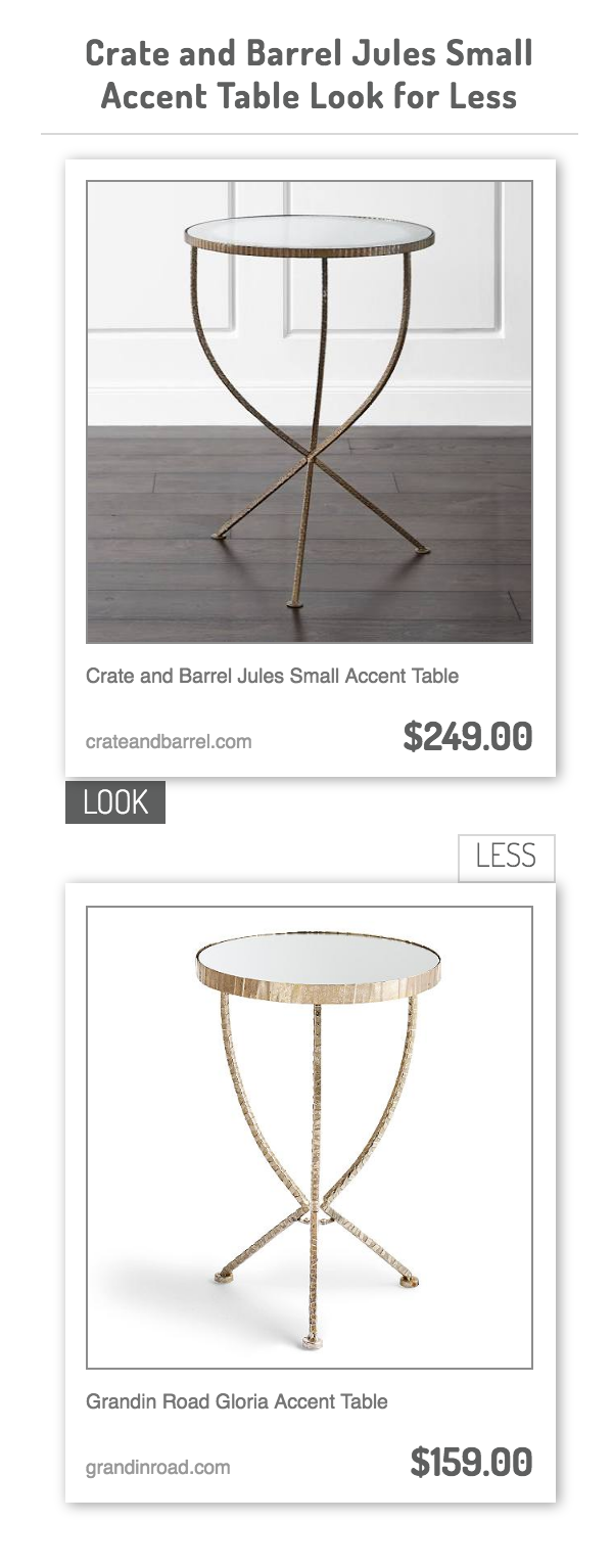crate and barrel jules small accent table grandin road gloria west elm free shipping code outdoor lounge furniture clearance oak telephone distressed white coffee power tools half