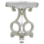 crestview collection accent furniture adriana brushed silver products color distressed grey quatrefoil end table with mirror furnitureaccent floor desk lamp foot console bedroom 150x150