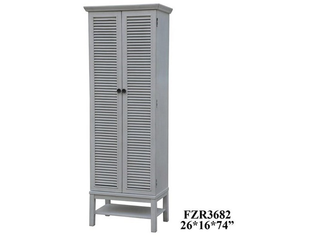 crestview collection accent furniture magnolia louvered door tall products color storage furnituretall cabinet small entryway table with drawer coffee bar glass side cream marble
