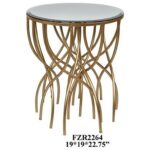 crestview collection accent furniture melrose gold squiggly leg products color metal mirror table furnituremelrose beveled woven outdoor shabby chic desk ikea small storage target 150x150