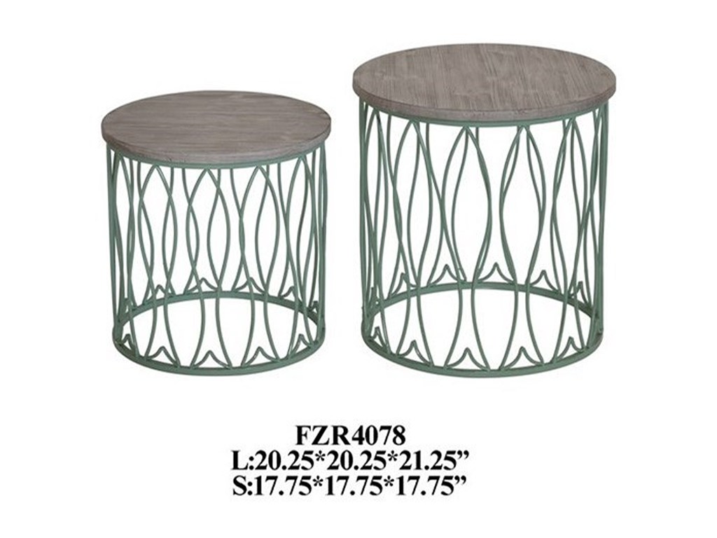 crestview collection accent furniture seafom green metal fish products color table furnitureseafom tables piece chair set hallway mirror cabinet silver leaf end round lucite