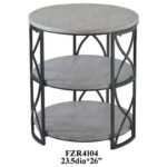 crestview collection accent furniture springfield grey metal and products color distressed quatrefoil end table with mirror furnituregrey wood small clear round outdoor setting 150x150