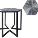 crestview living room hexagon accent table nehligs twisted mango wood furniture hairpin legs ikea nesting tables set round coffee cloth end from target concrete and dining white 150x150