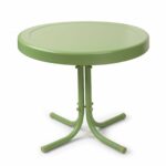 crosley furniture retro metal side table lime green accent cottage coffee small touch lamp black drum wicker childrens garden antique pottery barn art target with storage dale 150x150
