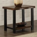 crown mark crane live edge end table with metal legs wayside products color accent brown threshold craneend couch ideas tall entryway cabinet fold away coffee ikea large storage 150x150