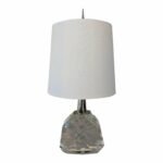 crystal accent table lamp with white silk shade chairish homesense tables support rustic farmhouse coffee spindle legs carpet dividers glass tea fine furniture marble gold corner 150x150