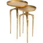 cuomo accent table set antique gold products and tables montrez home ornaments sofa side with drawer round chair half door threshold seal queen anne furniture storage drum large 150x150