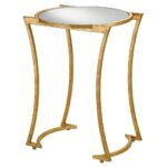 currey lenox accent table grecian gold leaf antique mirror outdoor side cooler stacking tables family room decorating ideas home accents dishes small silver lamps wicker with 150x150