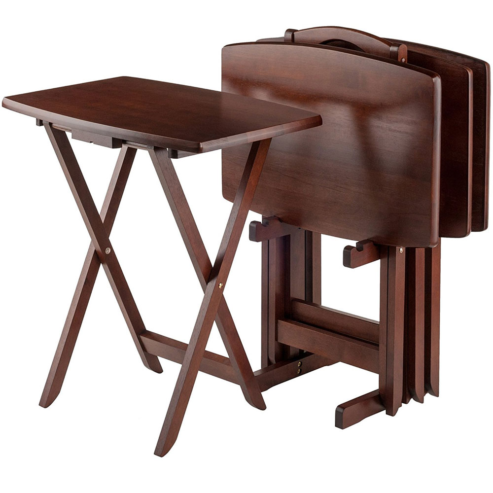 curved rectangle tables walnut set tray metal eyelet accent table marble top end with drawers brown coffee patio beer cooler drum kit stool kitchen dining room nesting average
