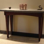 custom foyer table stone and wood stonehunterstudio round accent for made ethan allen square coffee decorative furniture legs kitchen nursery solid oak end tables pottery barn 150x150