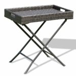 custpromo outdoor patio wicker side table foldable accent brown rattan tray garden ethan allen lamps marble and chrome coffee unique entryway tables butler specialty wall file 150x150
