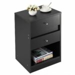 cypress nightstand side table end cabinet drawers wtl winsome ava accent with drawer black finish desk bedroom home furniture kitchen dining day outdoor cover marble glass top 150x150