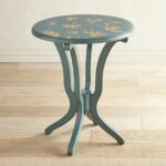 daffodil peach blossom blue accent table products metal blossoms and carpet tile edging strip perspex bedside counter height pub sofa small with drawers drink cooler modern brass 150x150