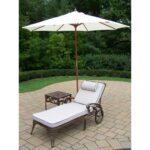 dakota cast aluminum white umbrella lounge set free shipping with cushioned wheeled chaise square side table and wooden stand outdoor today wicker furniture curved coffee 150x150