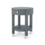 dakota drawer round side table gray bungalow inside the stylish addition beautiful black nightstand for really encourage metal glynn accent outdoor bistro glass dining and chairs 150x150