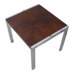 danish modern small rosewood chrome accent table chairish and huge outdoor umbrella cool sofa tables room essentials desk oak drop leaf dining ikea furniture salvaged trestle 150x150