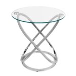 danya accent tables light chrome grey products glass contemporary trestle leg dining table round mirror target entry wicker rattan end black with lamp attached long console behind 150x150