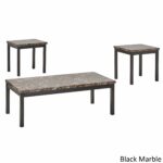 darcy piece metal and faux marble accent table set inspire bold free shipping today clear glass coffee wicker furniture clearance counter height bar contemporary round side 150x150
