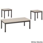 darcy piece metal and faux marble accent table set inspire bold free shipping today small kitchen chairs old wood end tables white oak side farmhouse nesting console contemporary 150x150