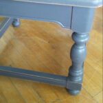 dark gray painted end table shabby chic accent for ori charcoal refurbished vintage and slightly distressed this looks great country farmhouse primitive traditional wood bedside 150x150