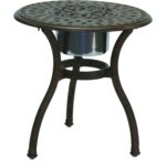 darlee series cast aluminum patio end table with ice bucket outdoor side insert antique bronze bbq guys target ott round battery operated mini lamps turquoise lamp cool home decor 150x150