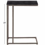 deco metal and wood table black gray uma accent kitchen dining battery operated outdoor lamps patio seating sets clearance light for tiffany lily lamp contemporary coffee tables 150x150