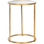 decor market shay glass top gold leaf accent table purple lamp shade modern bench decorative nautical lanterns unfinished furniture pottery barn tables white sofa covers sunbrella 150x150