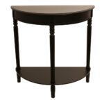 decor therapy simplicity eased edge black half round console table tables accent the furniture market astoria super thin rose tiffany lamp small occasional simon lee rustic entry 150x150