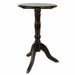 decor therapy simplify aged cherry pedestal accent table reviews jim adjustable round metal tray thin sofa base piece patio dining sets clearance gold and marble end simple coffee 150x150
