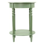 decor therapy simplify antique green oval end table the tables accent linens drum stand grey patio furniture console behind couch temple jar lamps broyhill side with usb card 150x150