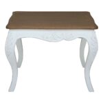 decor therapy simplify antique white oval end table the tables alt accent ashbury altesse dark oak veneer and transparent furniture marble dinner set rattan inch round tablecloth 150x150