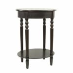 decor therapy simplify espresso oak end table navy blue antique accent kitchen chairs small round cover metal side patio umbrella inch outdoor tablecloth the living room furniture 150x150