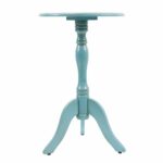 decor therapy simplify pedestal accent table blue metal turquoise kitchen dining set side tables clear acrylic coffee room and perspex bedside mini lamp dark wood bedroom 150x150