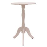 decor therapy simplify white pedestal accent table the home end tables metal storage cabinets large wooden legs nest nesting wood lamp threshold wicker center design for living 150x150