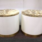 decoration metal drum accent table pair mid century modern white tables with circular marble tops side ikea box unit black contemporary end sofa wheels navy blue coffee vintage 150x150