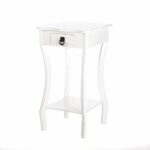 decorative accent table contemporary scalloped white tables with drawers kitchen dining winter patio furniture covers small plastic end wooden trestle resin hampton bay gingham 150x150