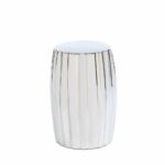 decorative stool round silver footstool for outdoor indoor accent ceramic table details about pipe desk ikea wood coffee high end small patio with umbrella chest living room 150x150