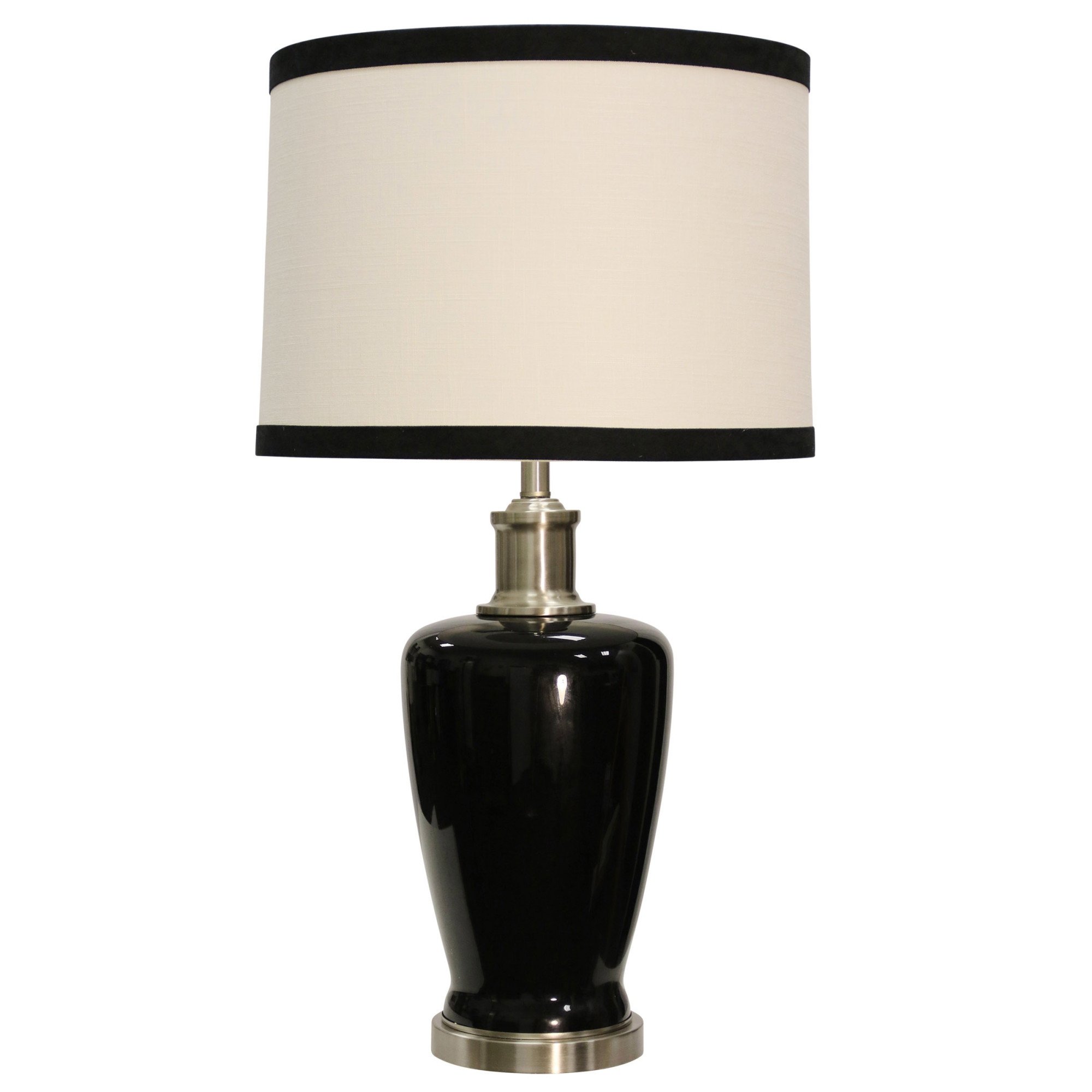 delacora bikaner tall accent table lamp with hardback fabric shade lamps jet black free shipping today inch tablecloth modern farmhouse coffee battery operated lighting round