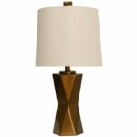 delacora mila tall accent table lamp with hardback fabric shade square copper free shipping today safavieh gold end cement outdoor high top and bar stools small chest cabinet barn 150x150